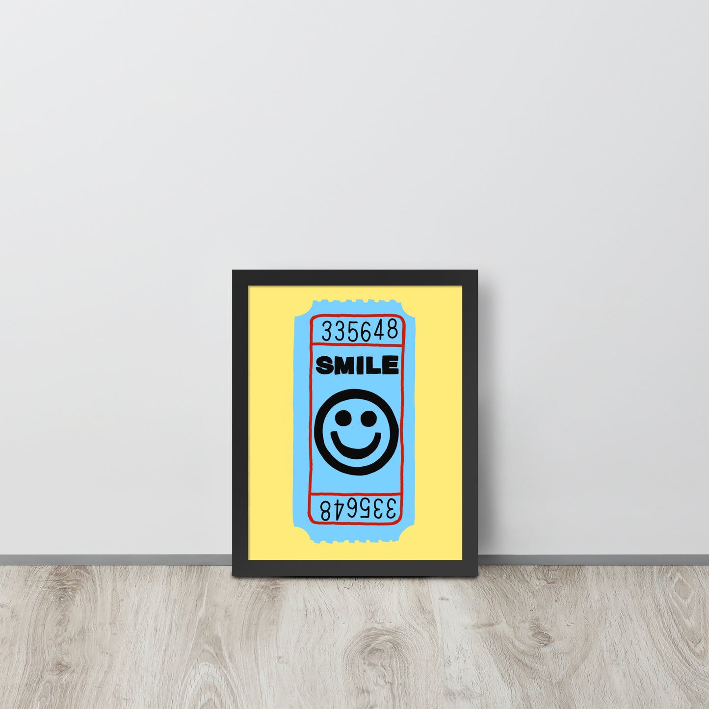 Smile Ticket Framed Print