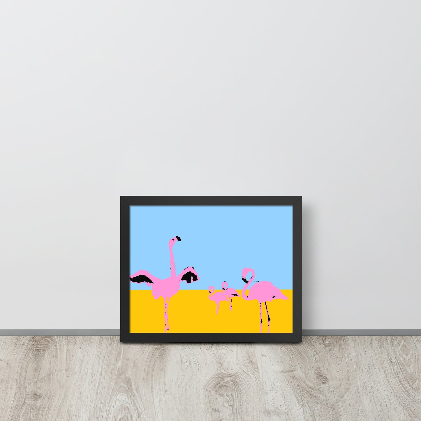 Pink Flamingos 2 Framed Print