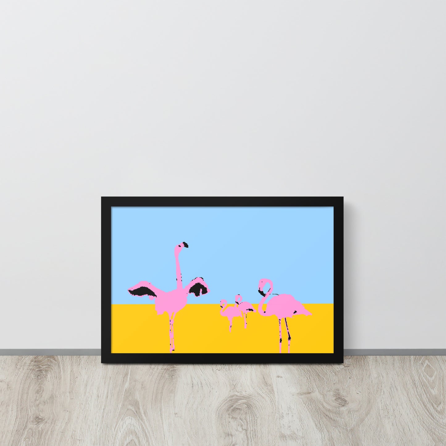 Pink Flamingos 2 Framed Print