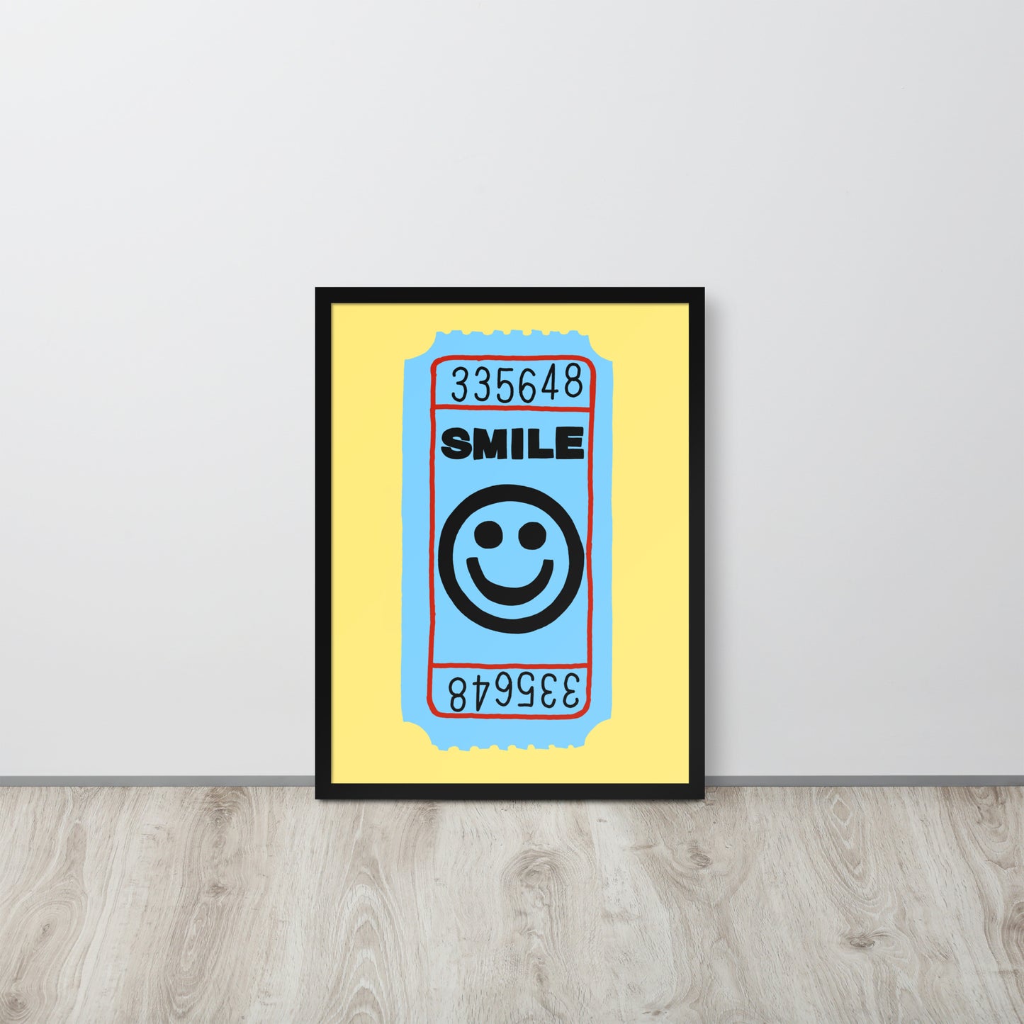 Smile Ticket Framed Print