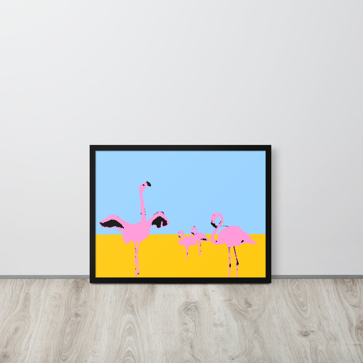 Pink Flamingos 2 Framed Print