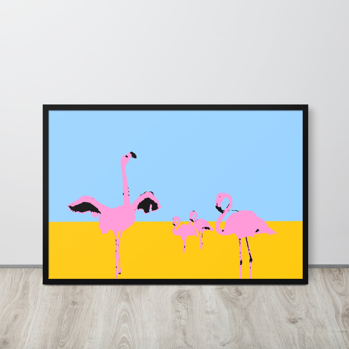 Pink Flamingos 2 Framed Print