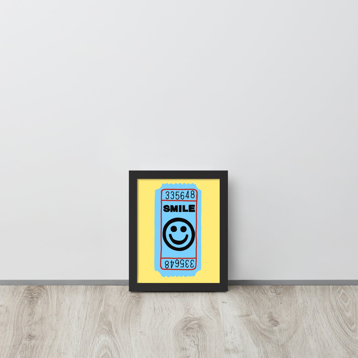 Smile Ticket Framed Print
