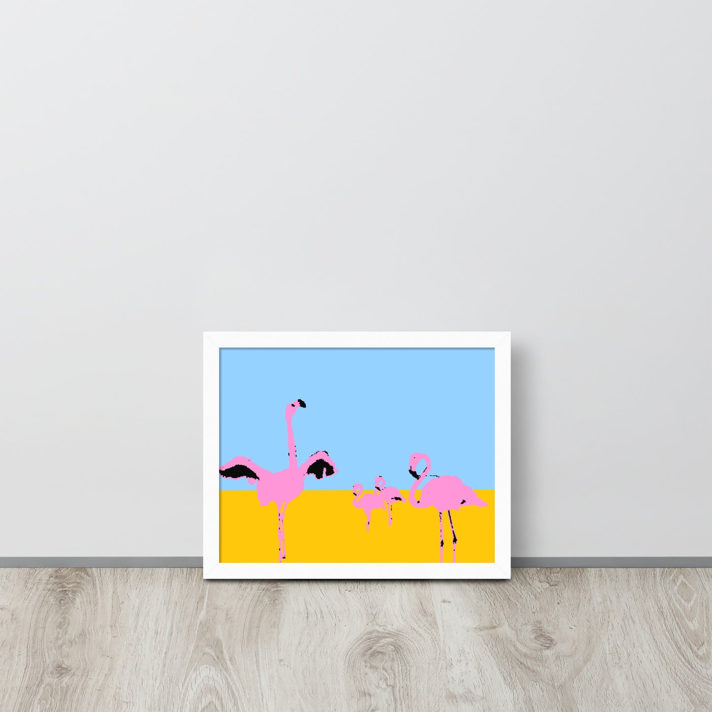Pink Flamingos 2 Framed Print