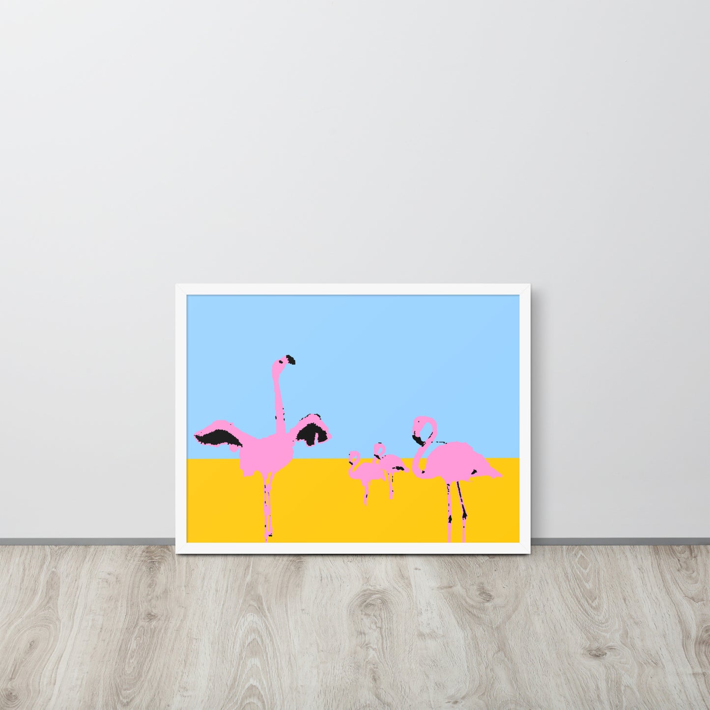Pink Flamingos 2 Framed Print
