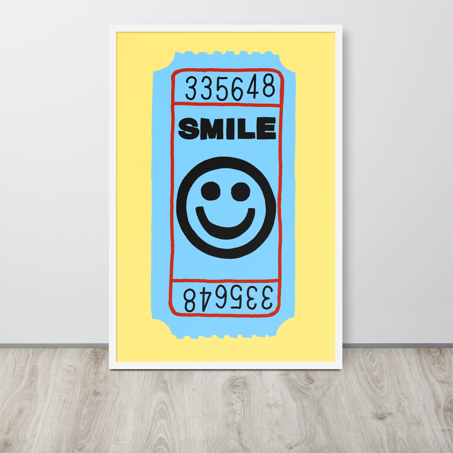 Smile Ticket Framed Print