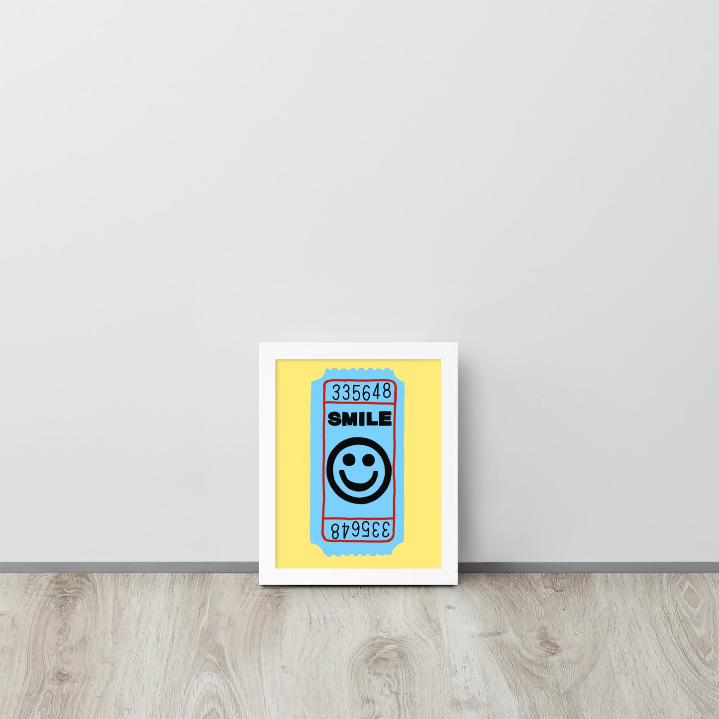 Smile Ticket Framed Print
