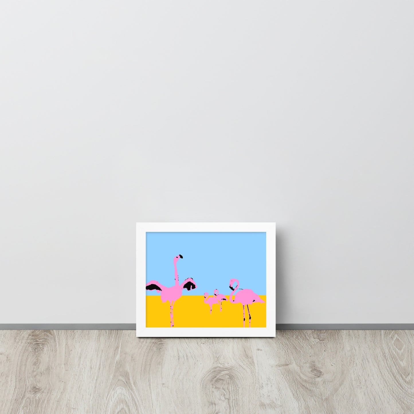 Pink Flamingos 2 Framed Print