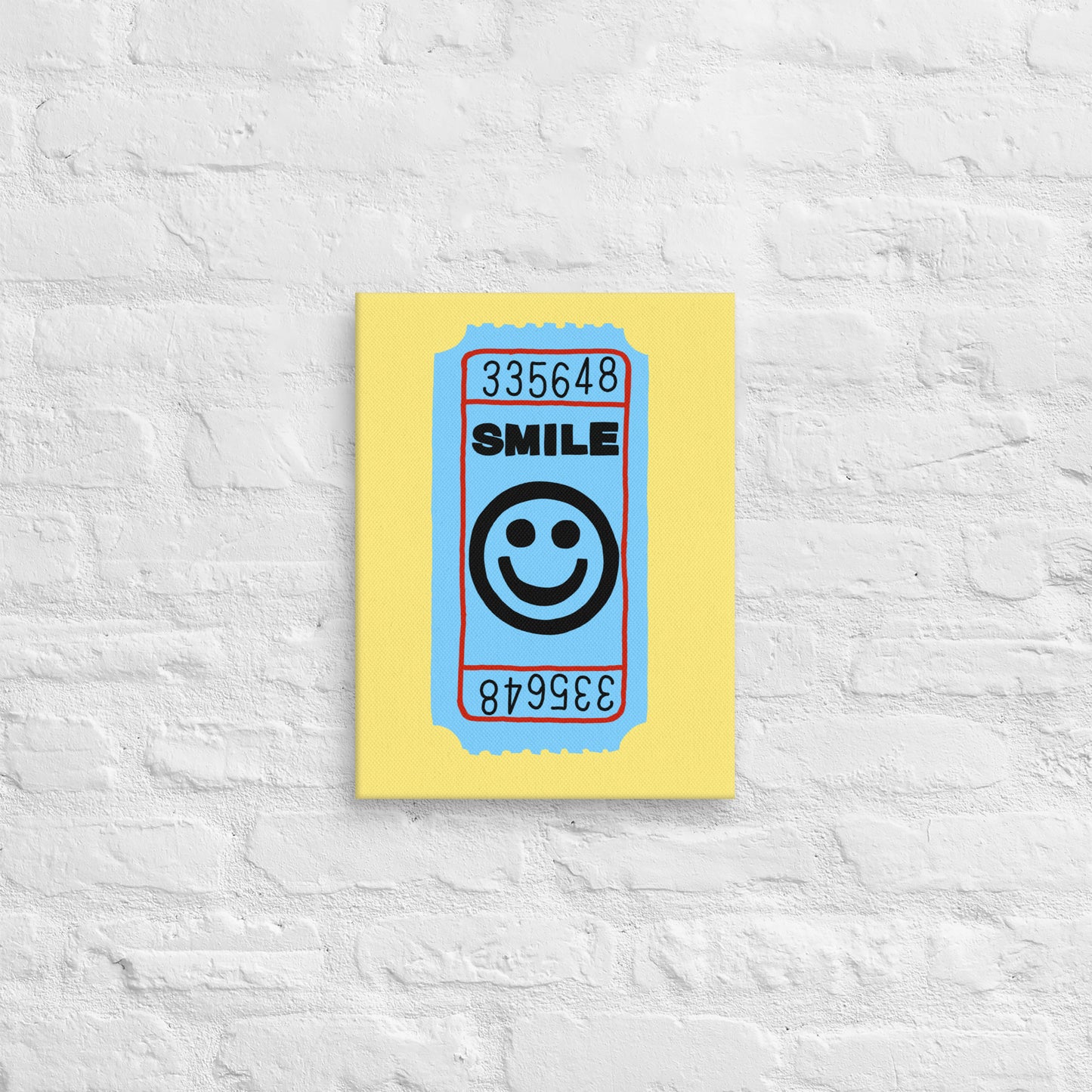 Smile Ticket Canvas