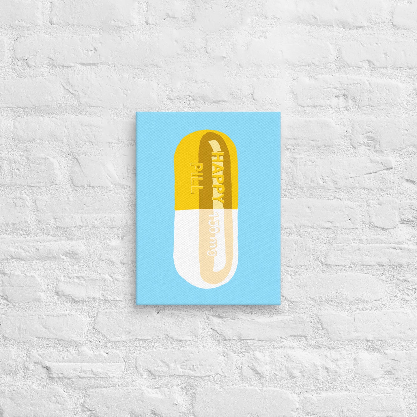 Happy Pill Canvas