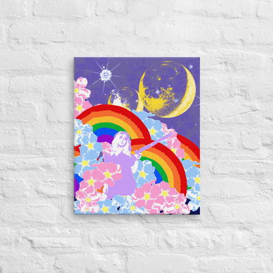 From The Moon To The Rainbow Canvas