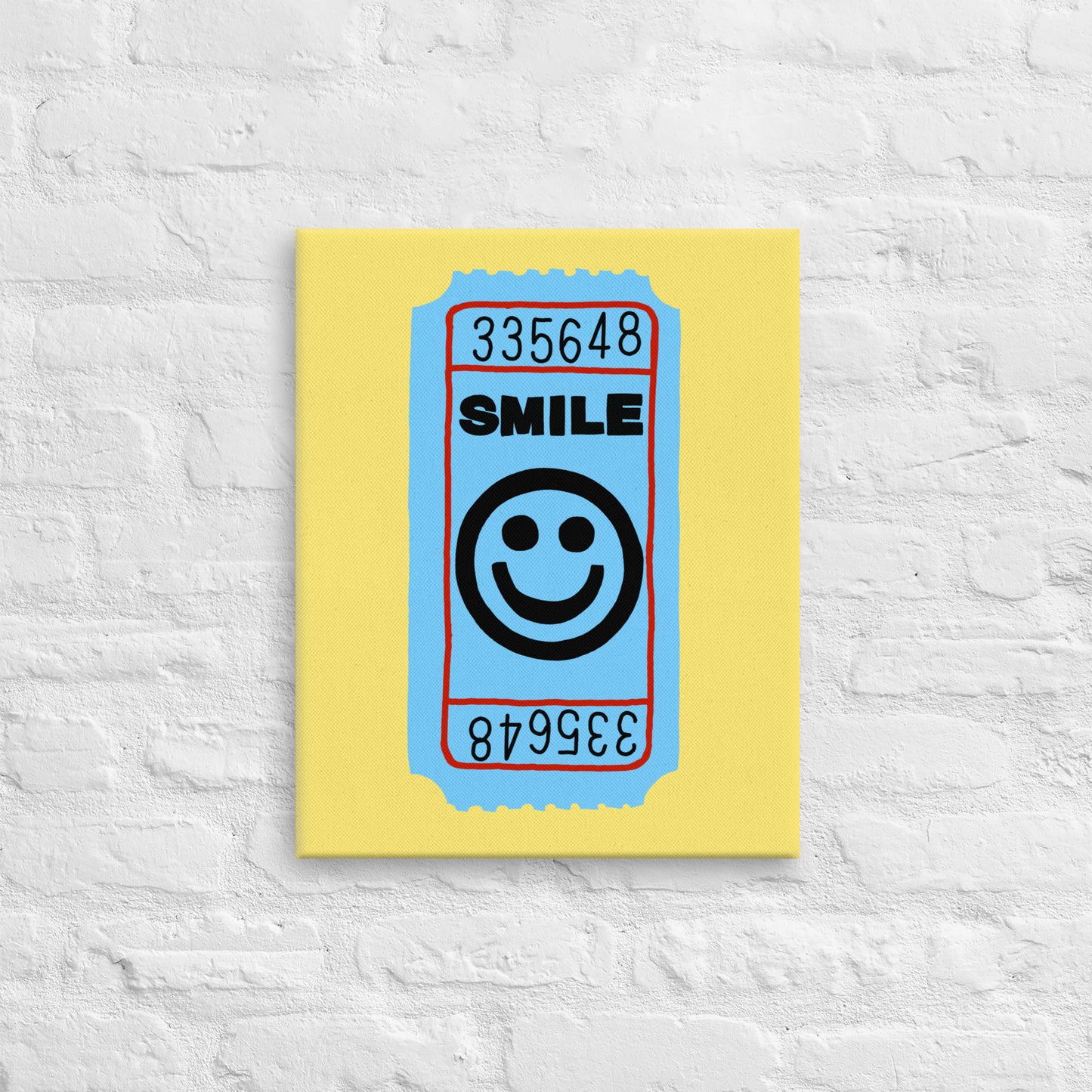 Smile Ticket Canvas