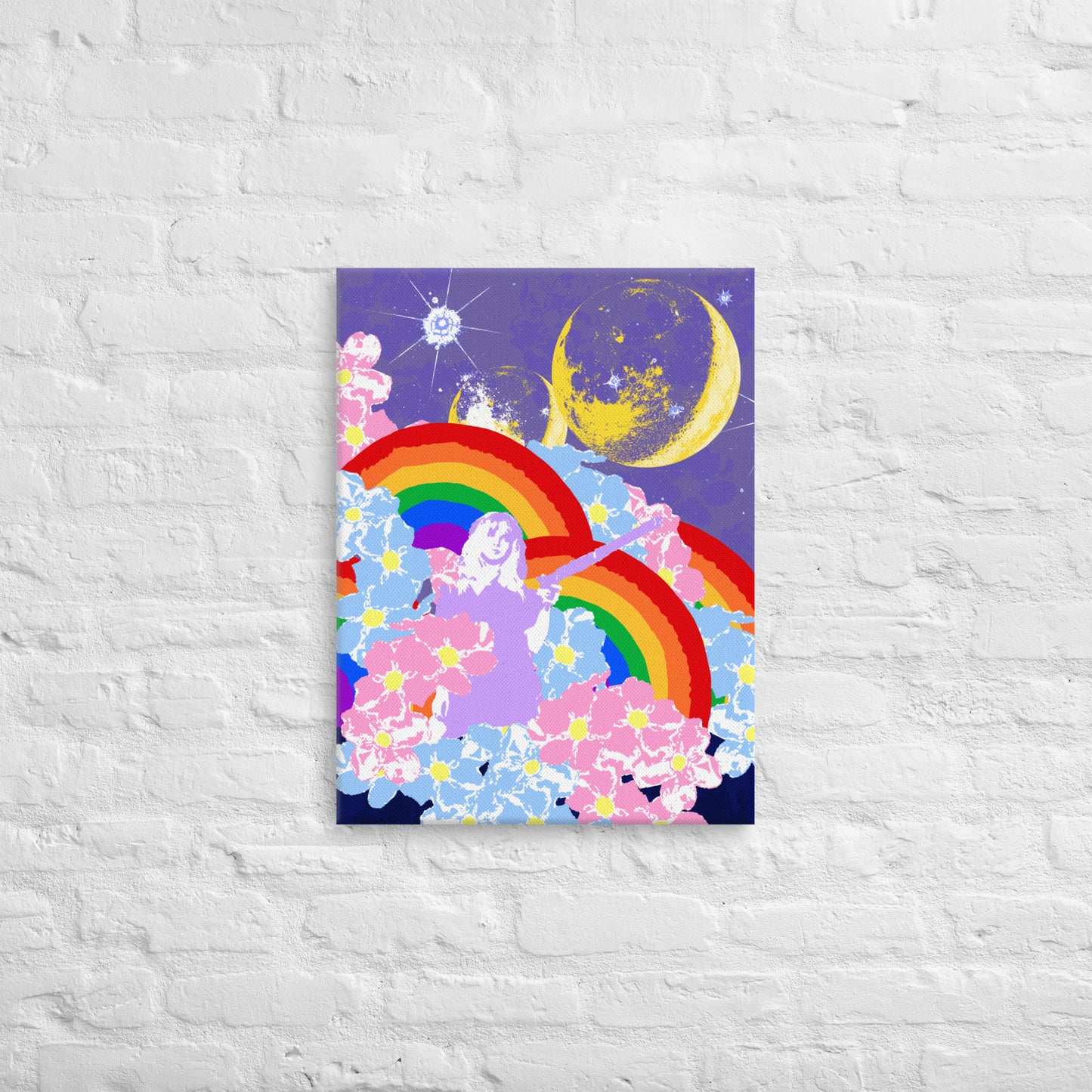 From The Moon To The Rainbow Canvas