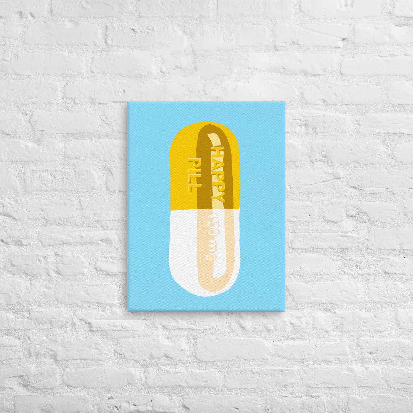 Happy Pill Canvas