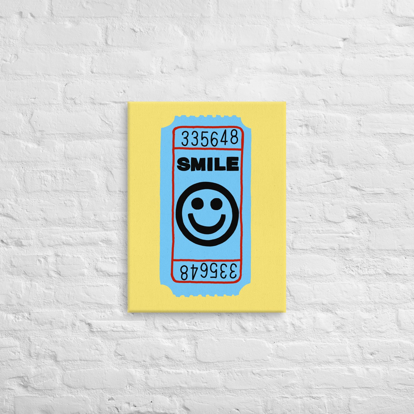 Smile Ticket Canvas