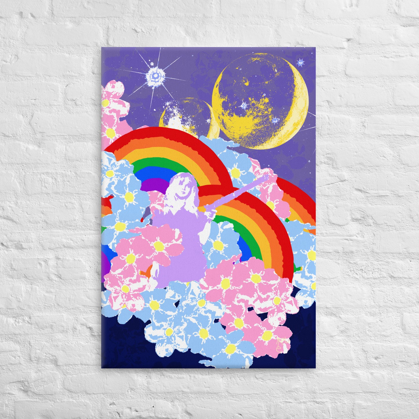 From The Moon To The Rainbow Canvas