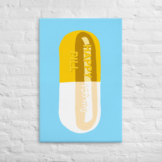 Happy Pill Canvas