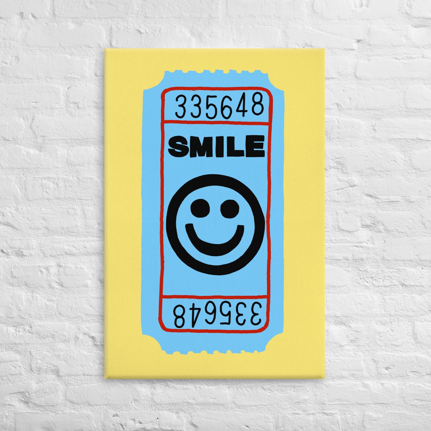 Smile Ticket Canvas