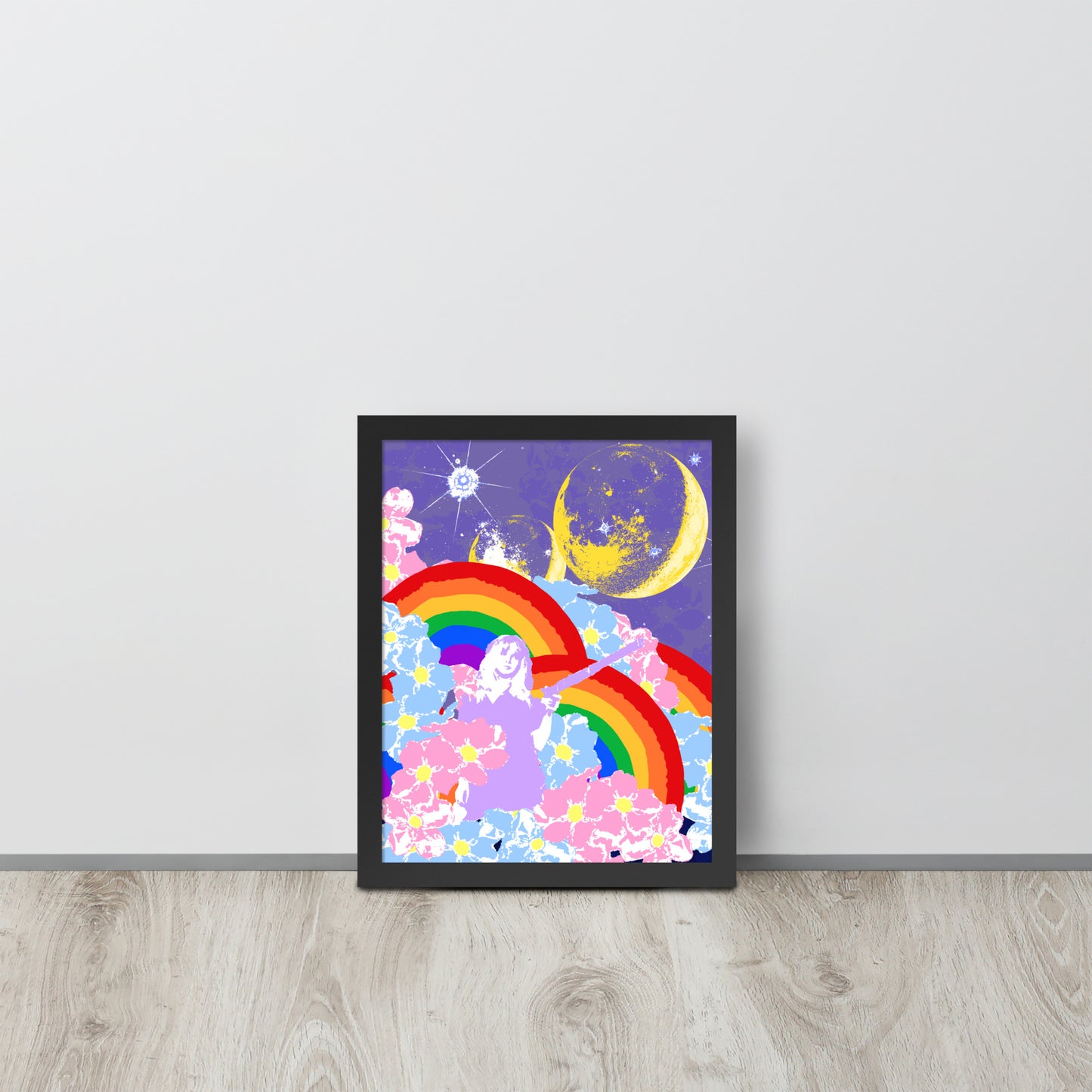 From The Moon To The Rainbow Framed Print