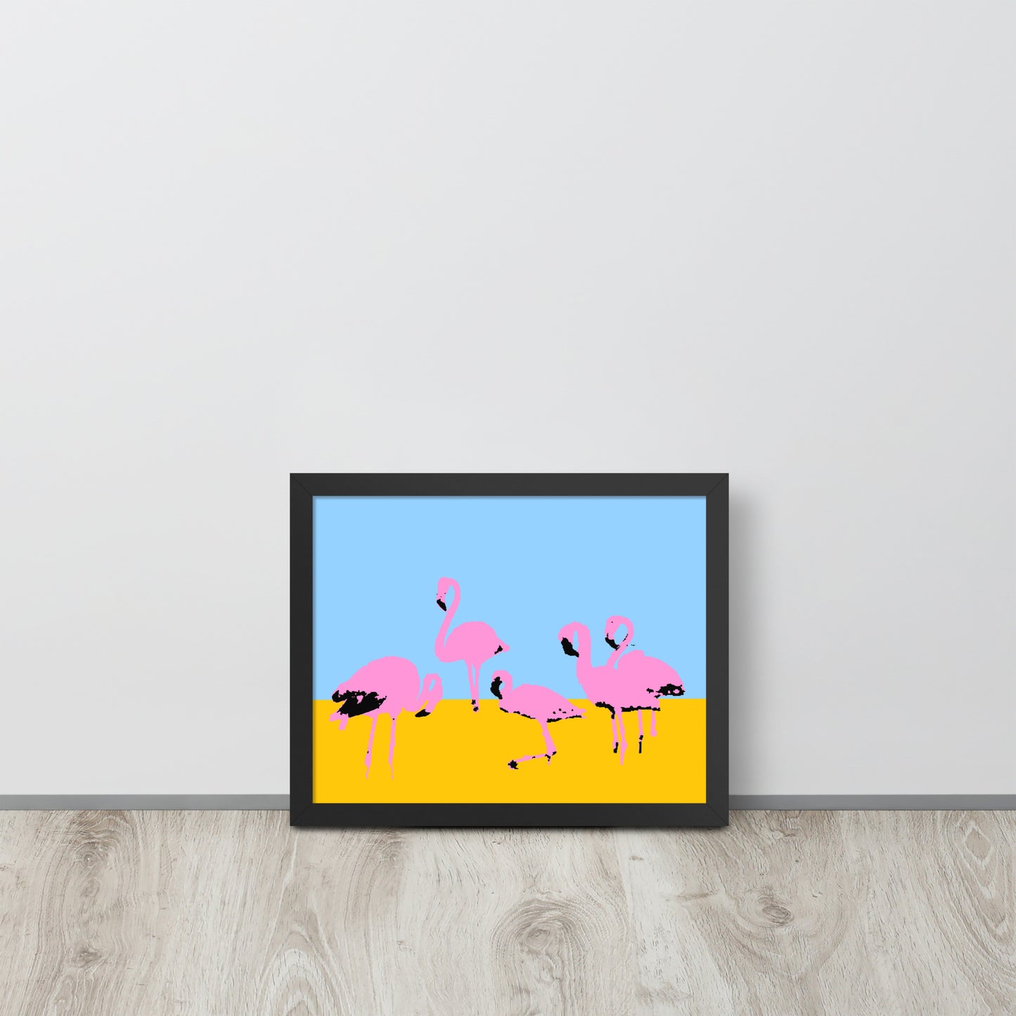 Pink Flamingos Framed Print