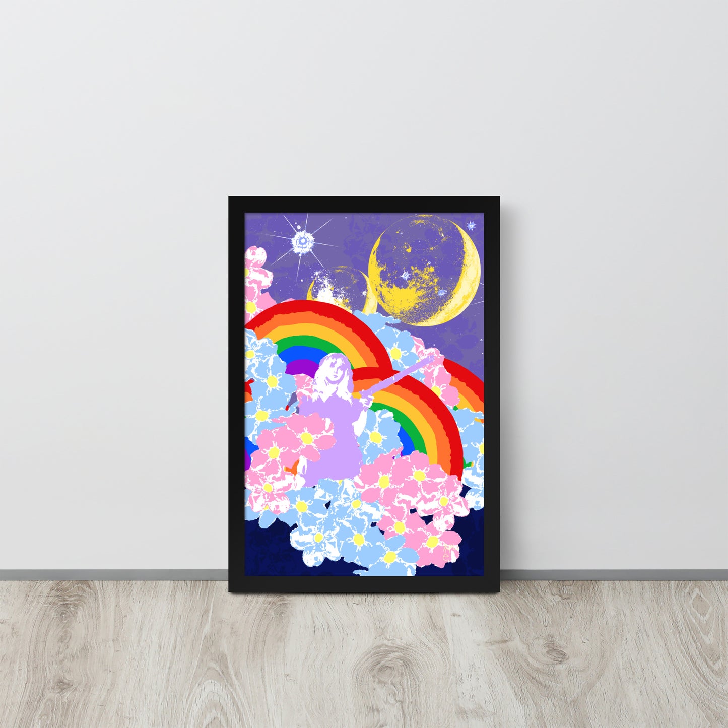 From The Moon To The Rainbow Framed Print