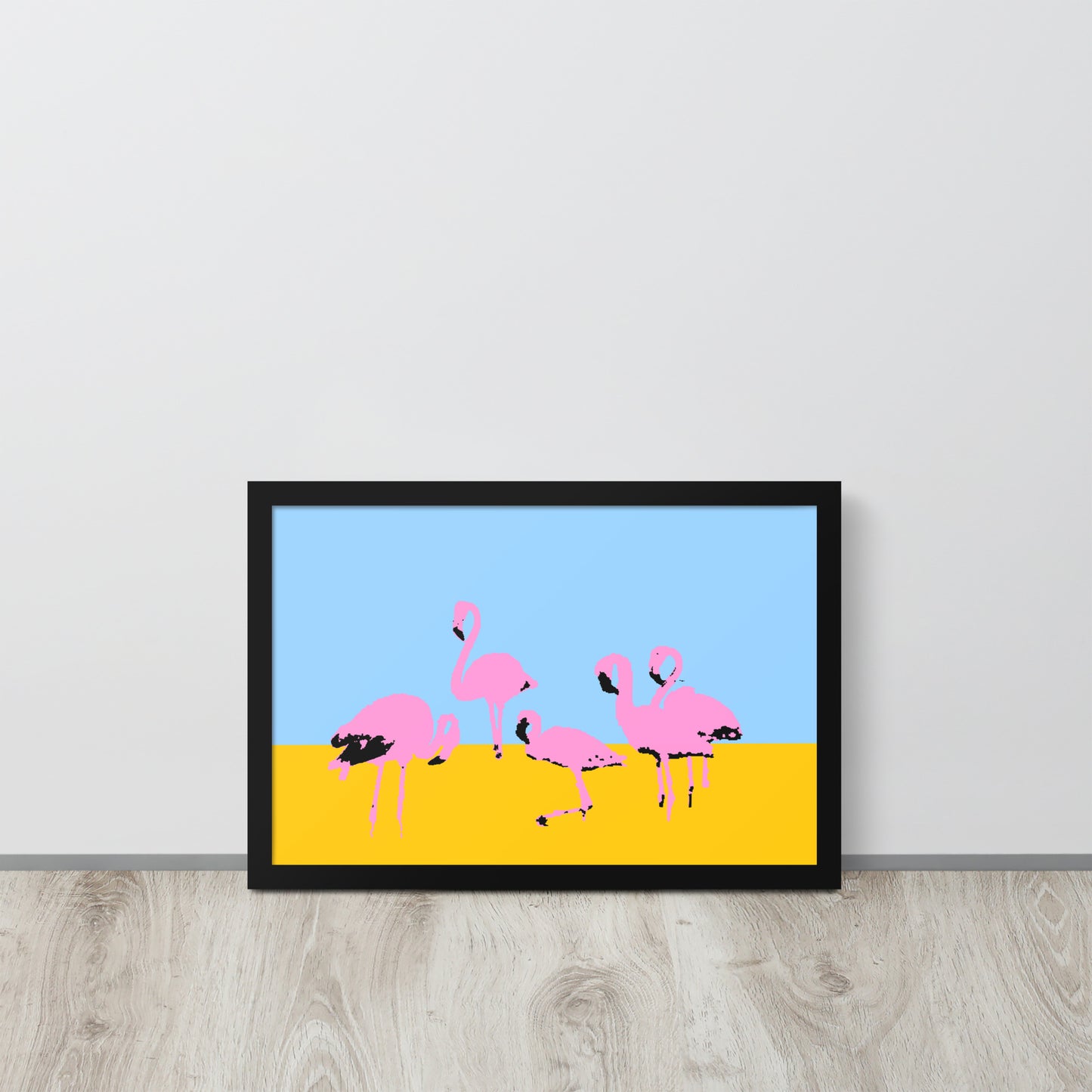 Pink Flamingos Framed Print