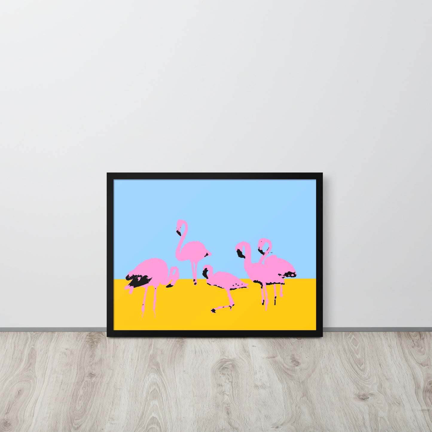 Pink Flamingos Framed Print