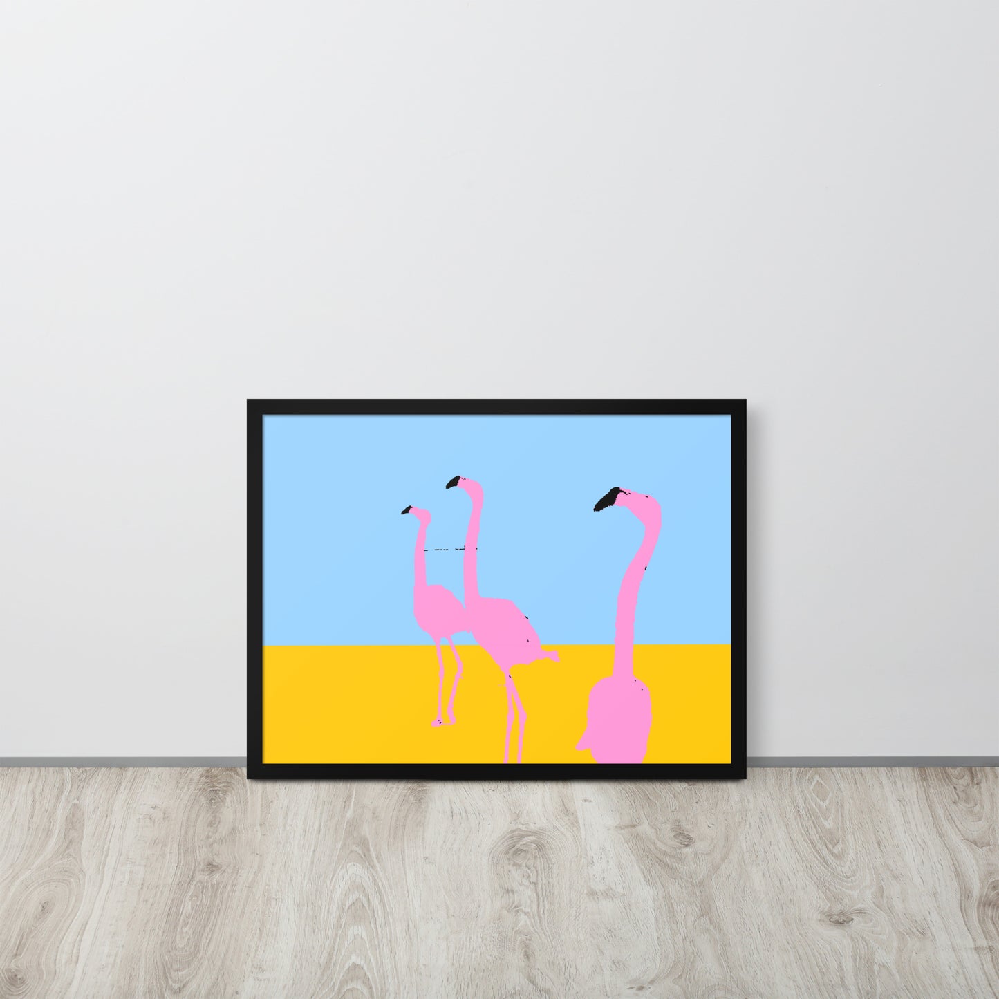 Pink Flamingos 3 Framed Print