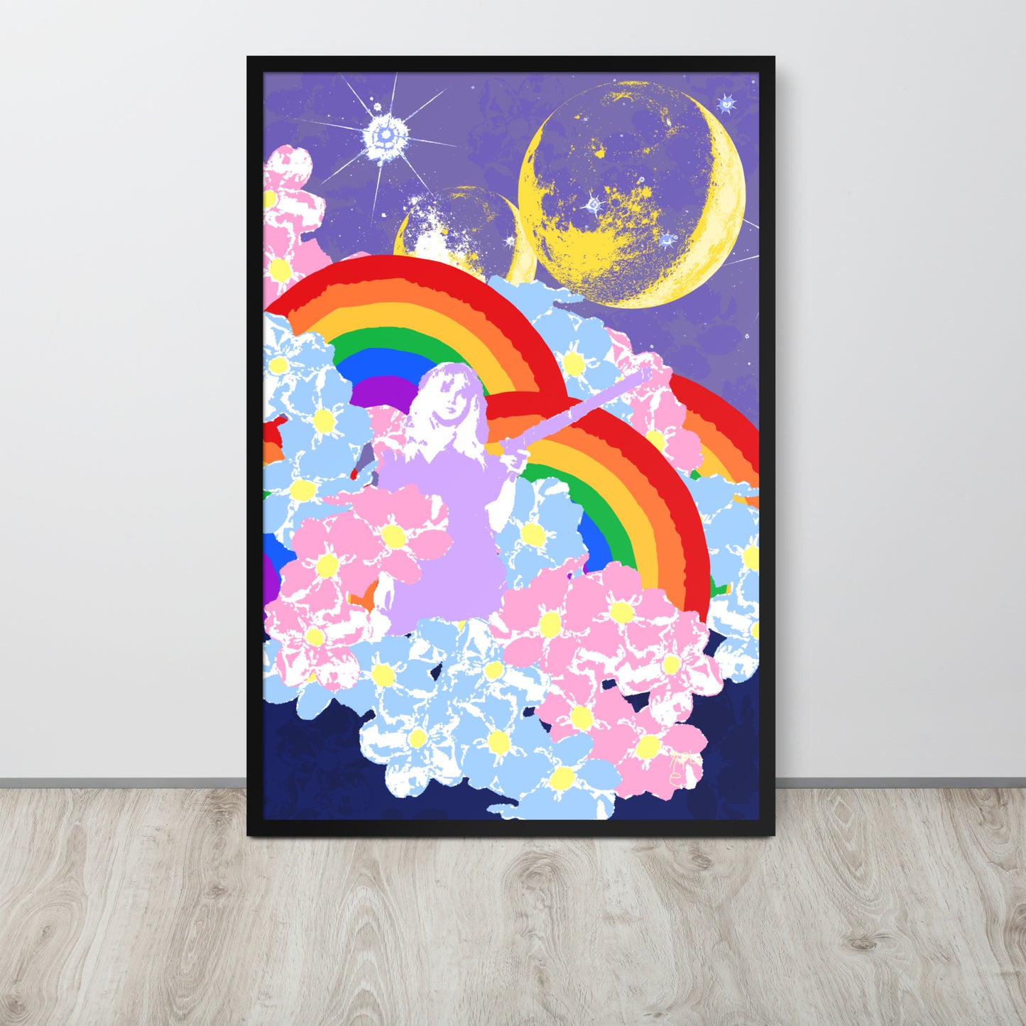 From The Moon To The Rainbow Framed Print