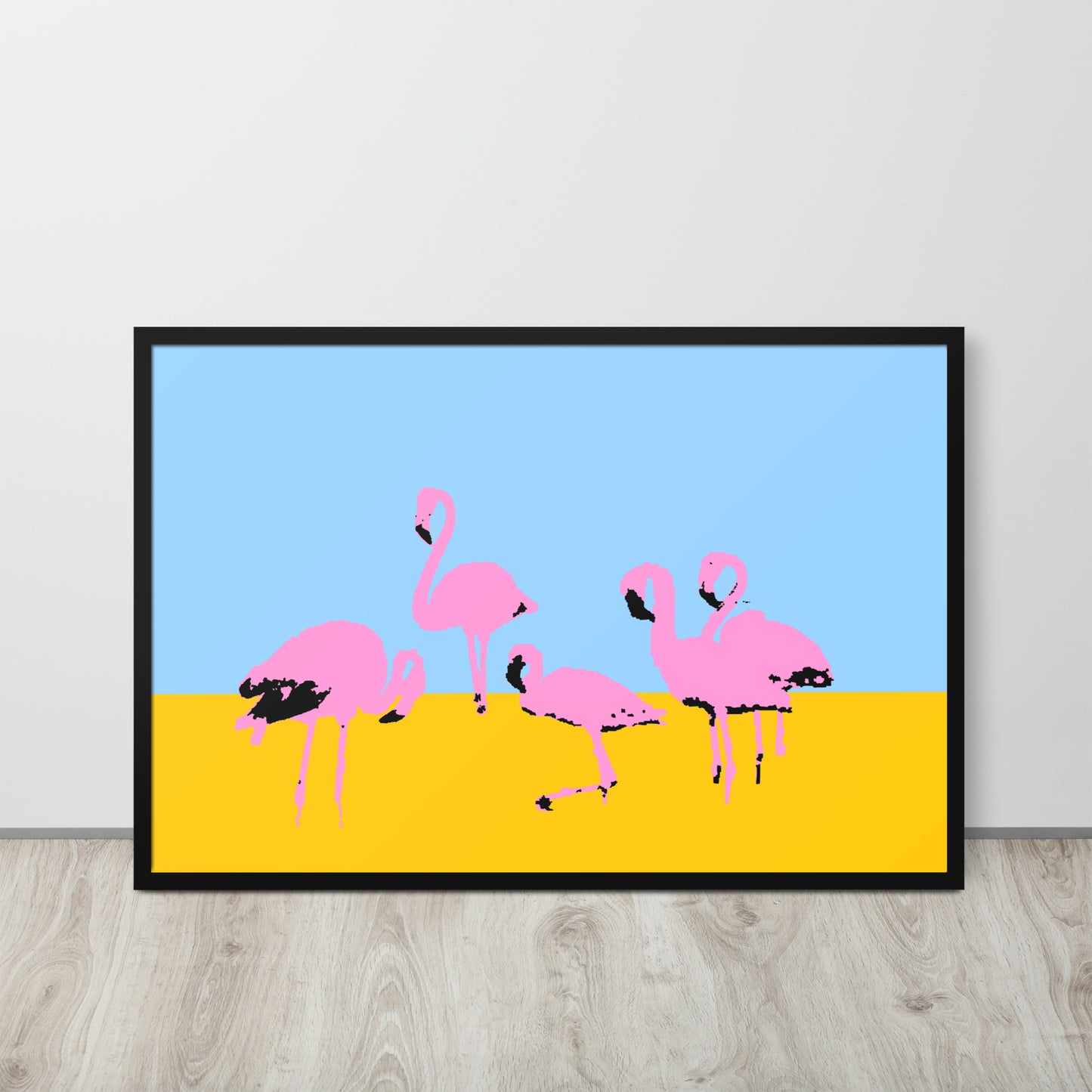 Pink Flamingos Framed Print