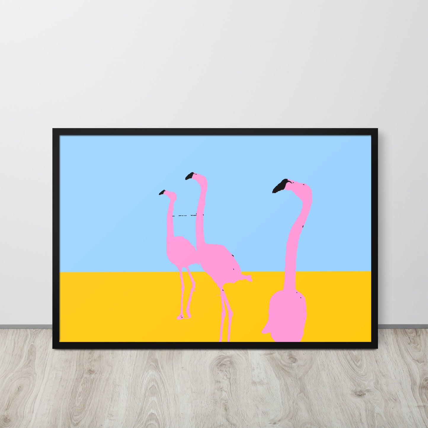 Pink Flamingos 3 Framed Print