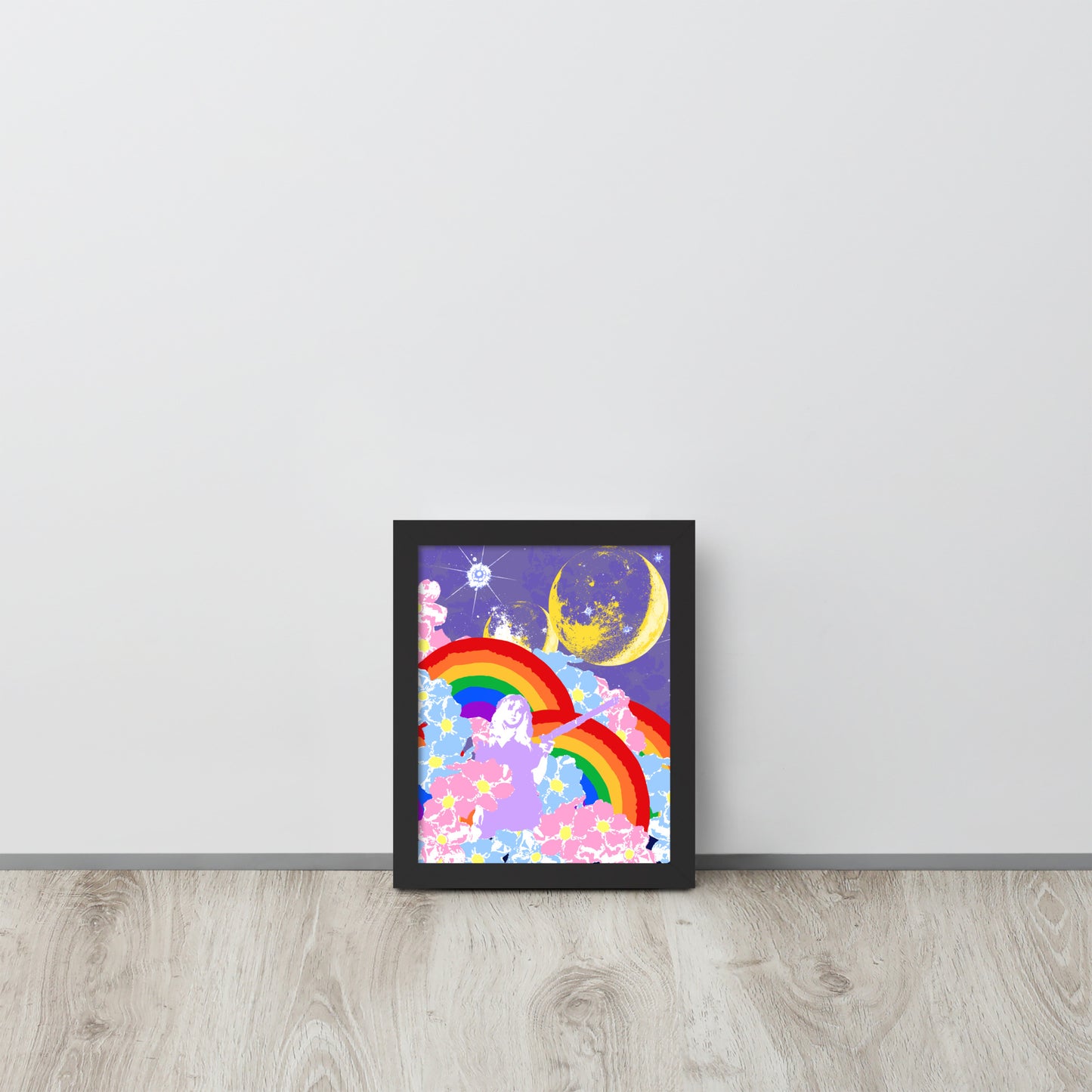 From The Moon To The Rainbow Framed Print