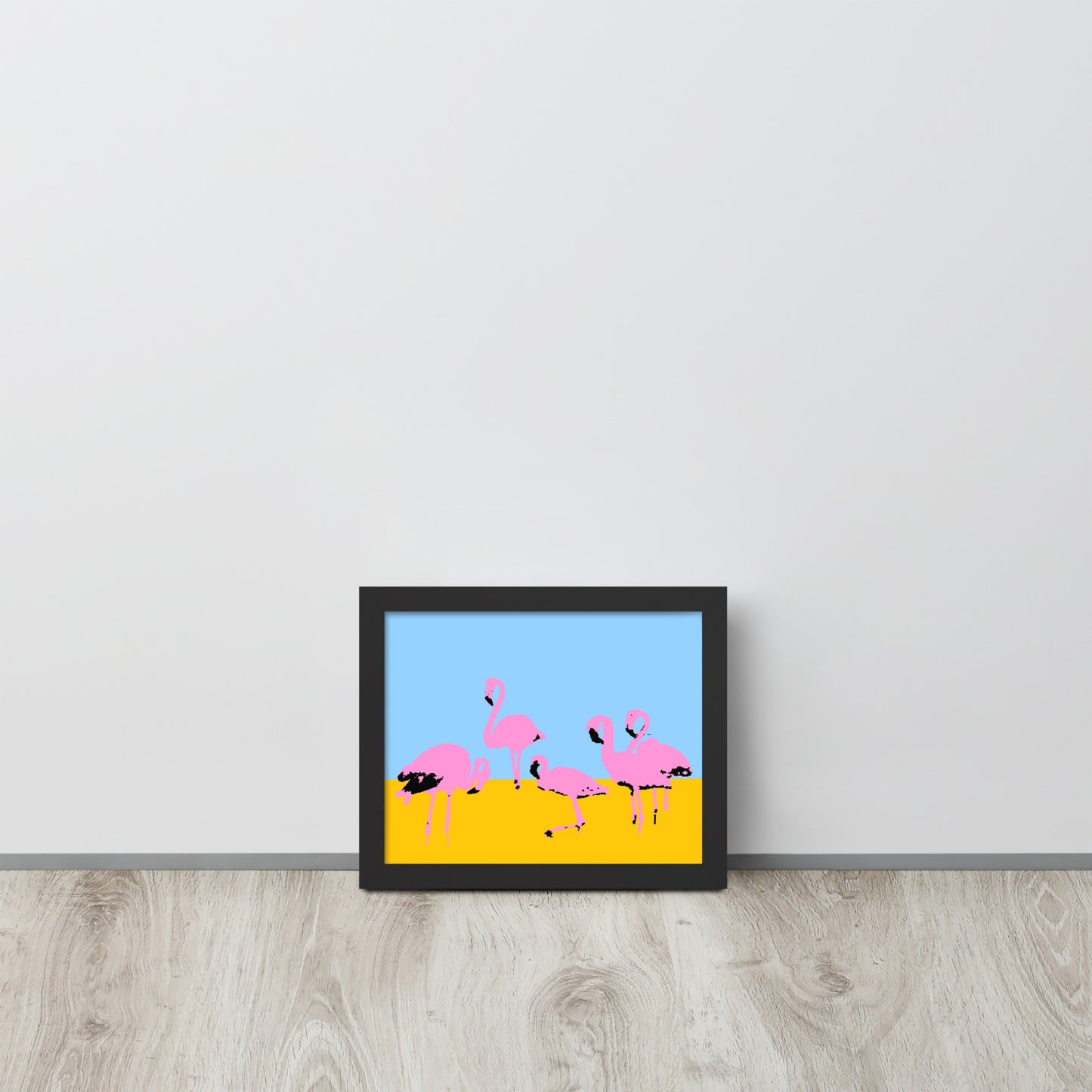 Pink Flamingos Framed Print