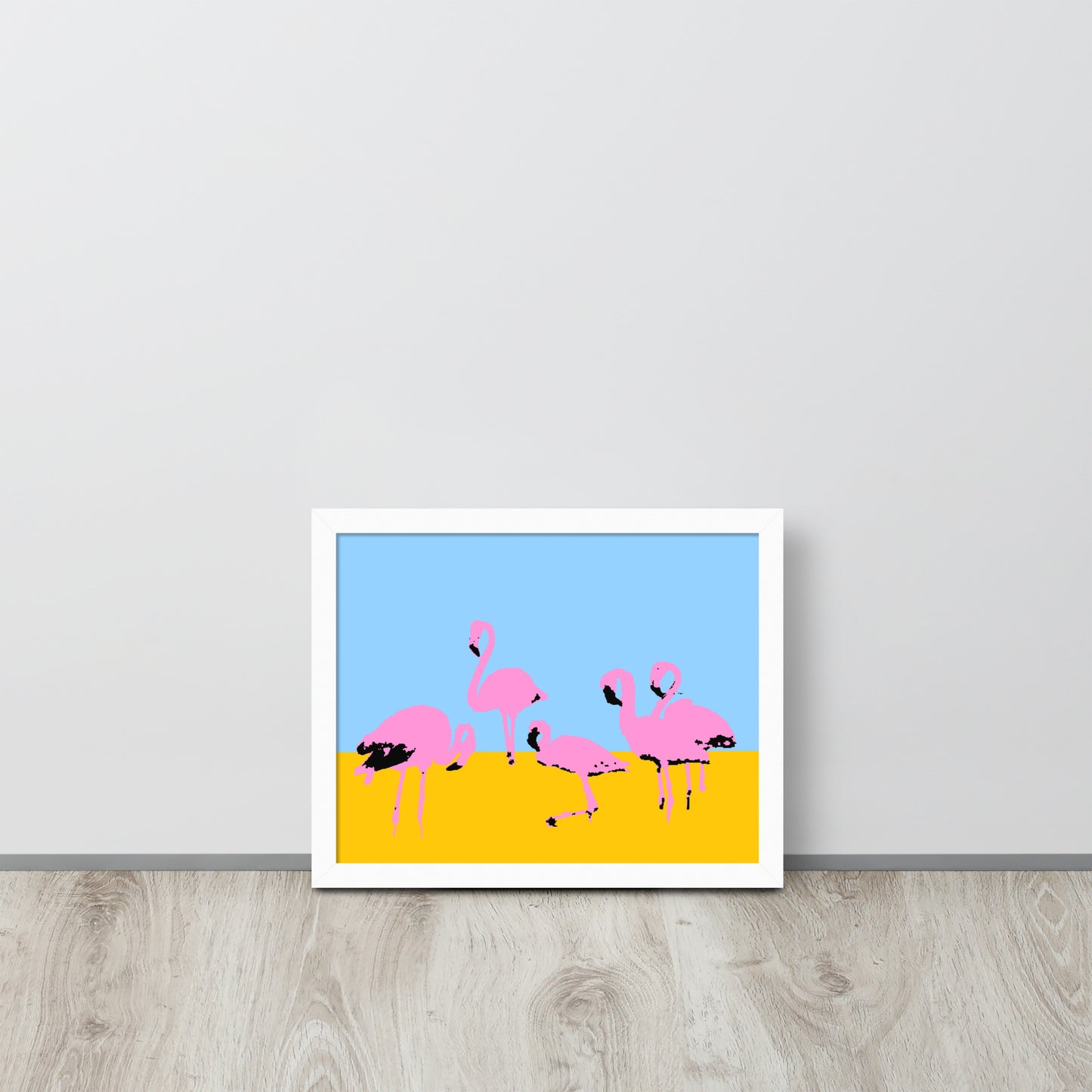 Pink Flamingos Framed Print