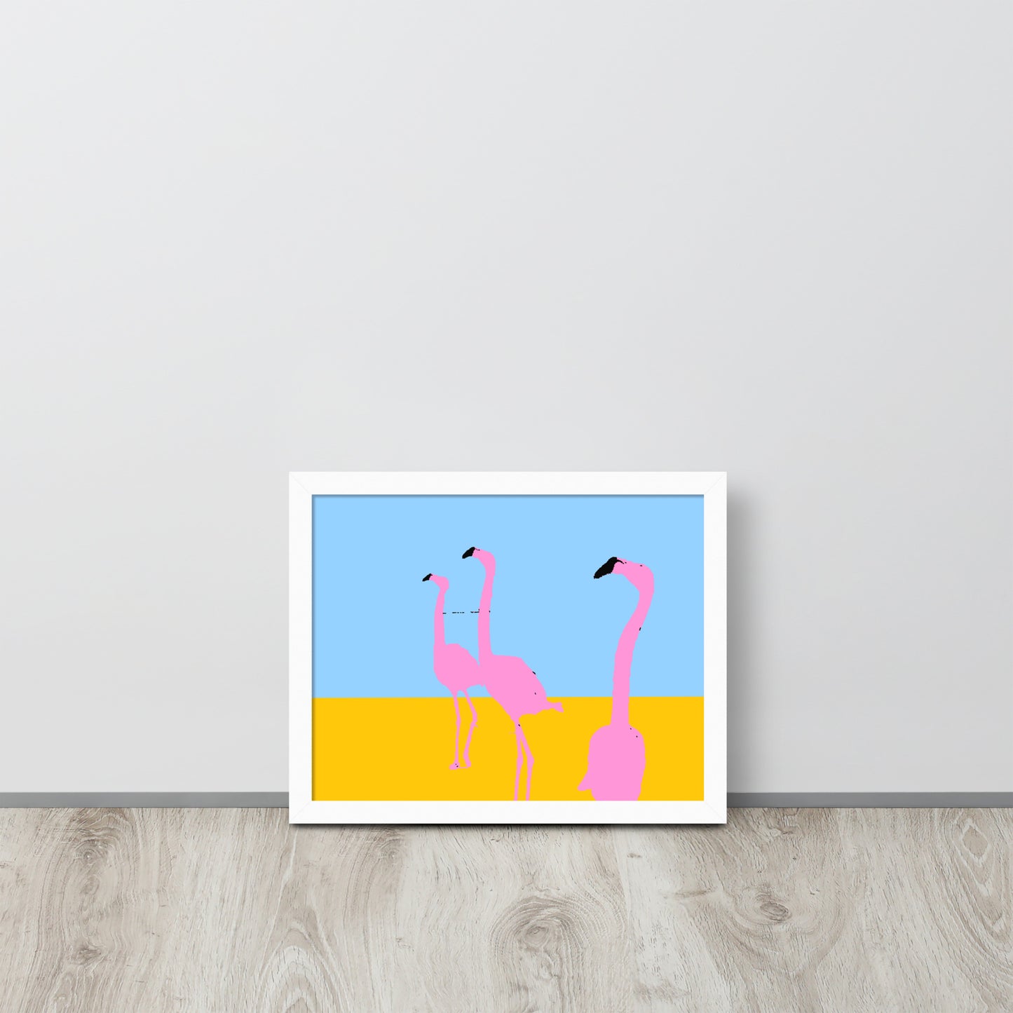 Pink Flamingos 3 Framed Print