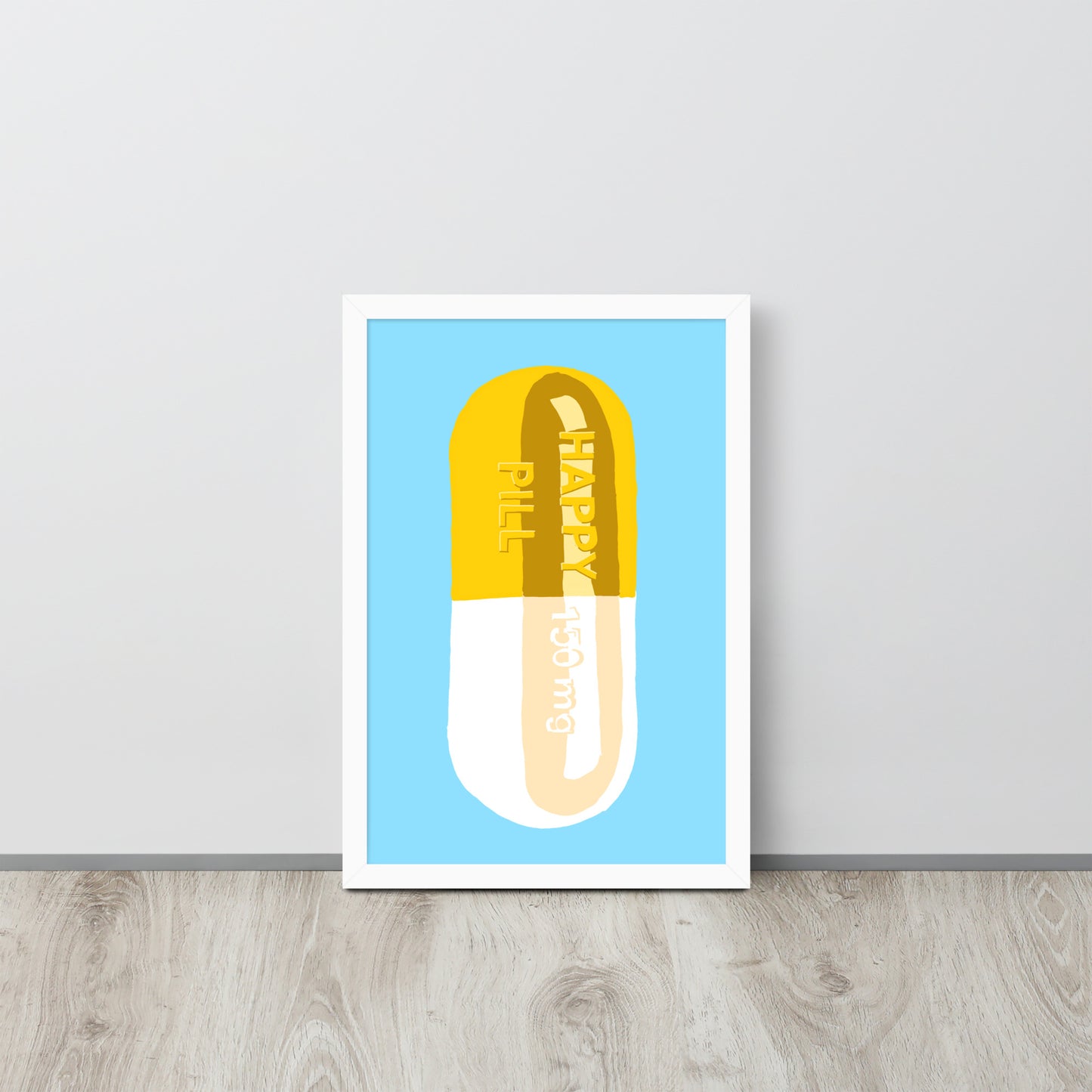 Happy Pill Framed Print