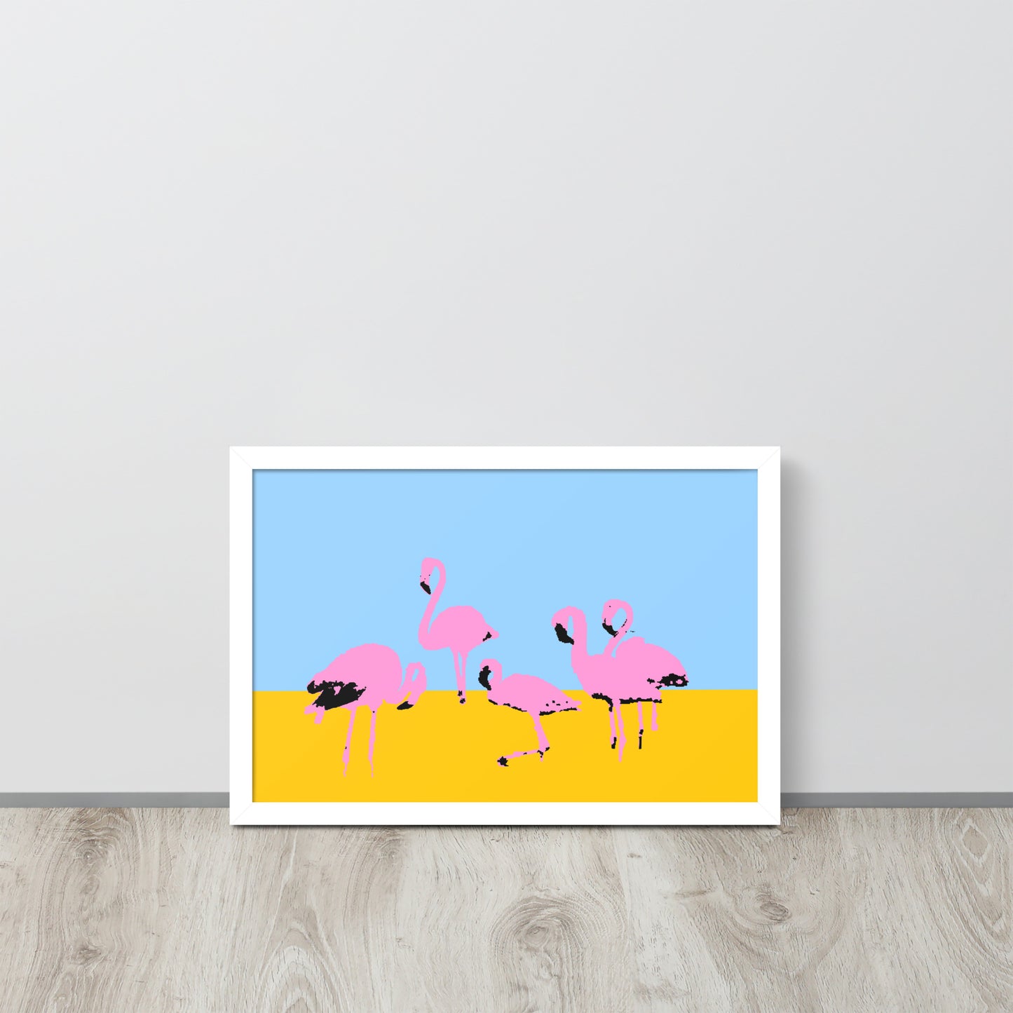 Pink Flamingos Framed Print