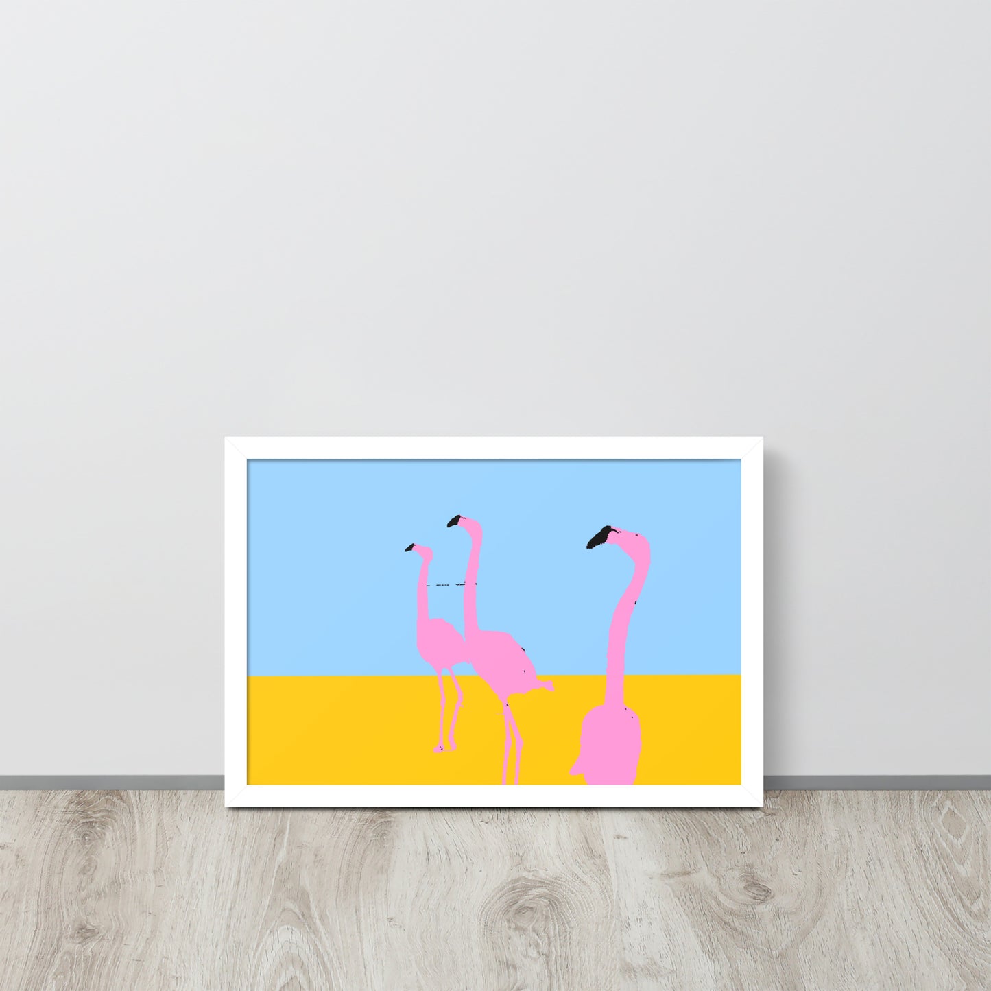 Pink Flamingos 3 Framed Print