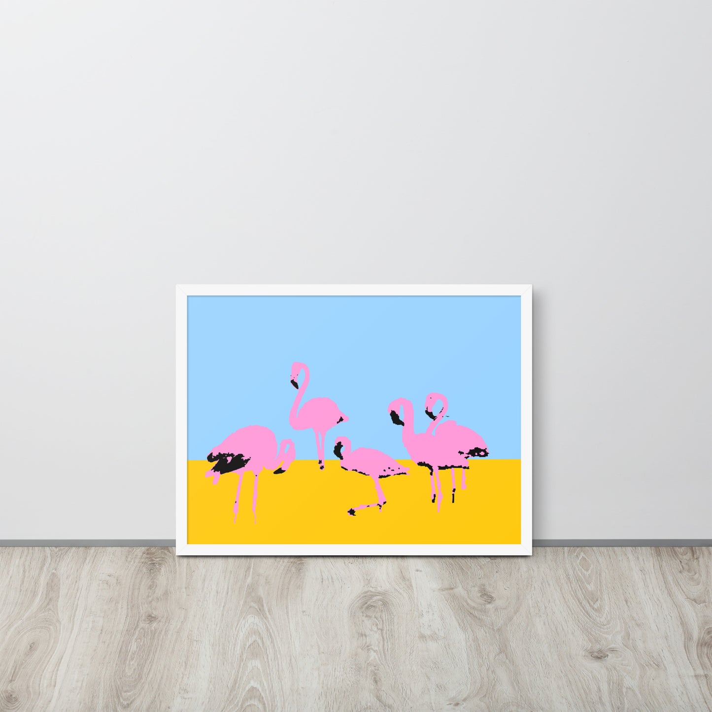 Pink Flamingos Framed Print