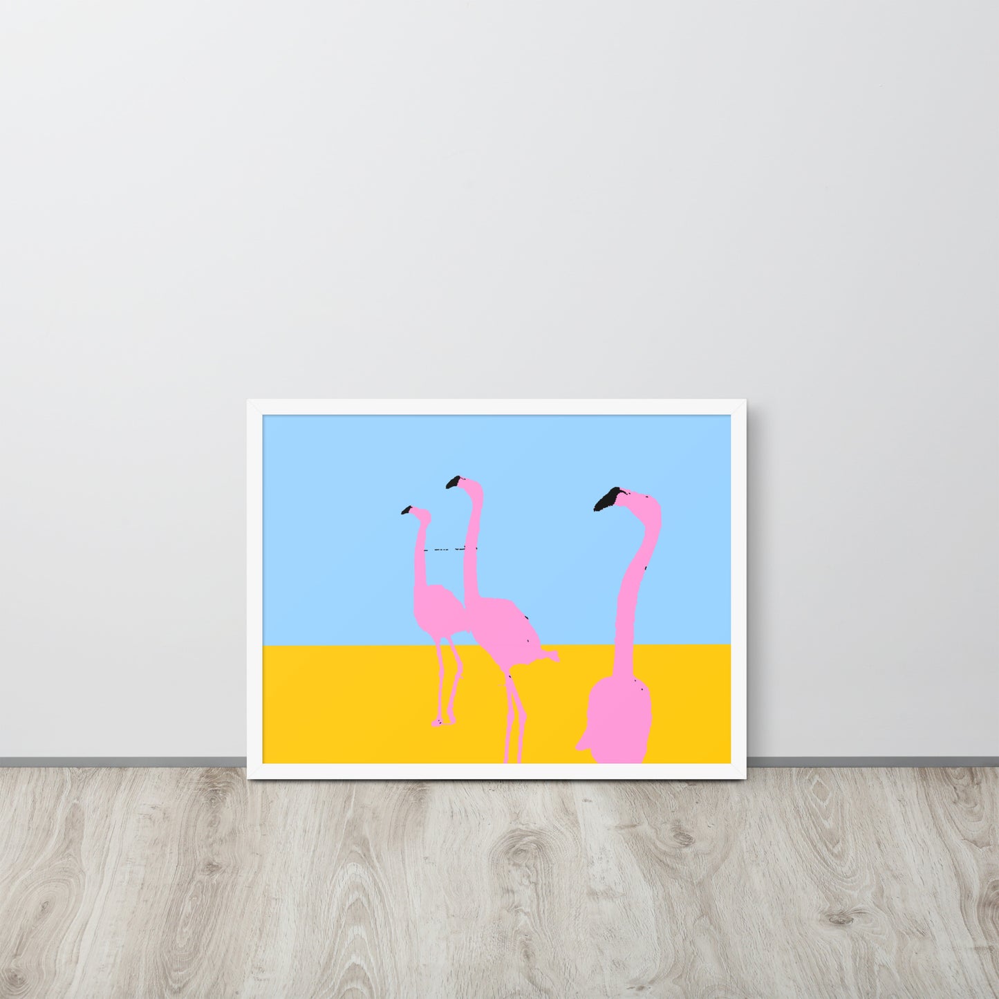 Pink Flamingos 3 Framed Print