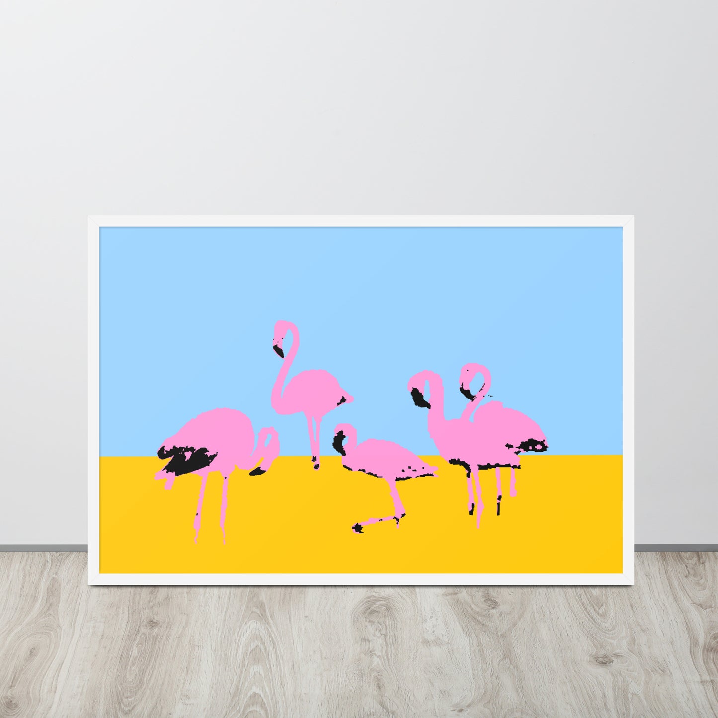 Pink Flamingos Framed Print