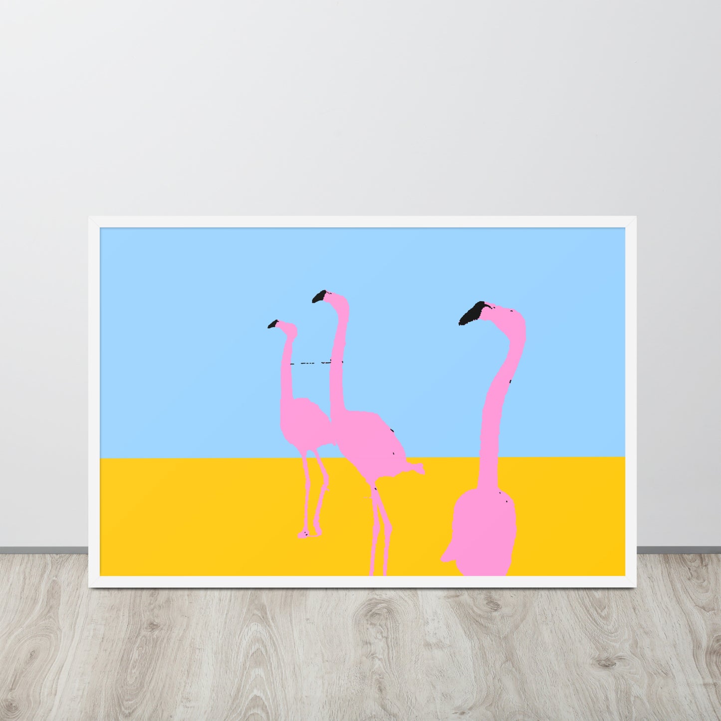 Pink Flamingos 3 Framed Print