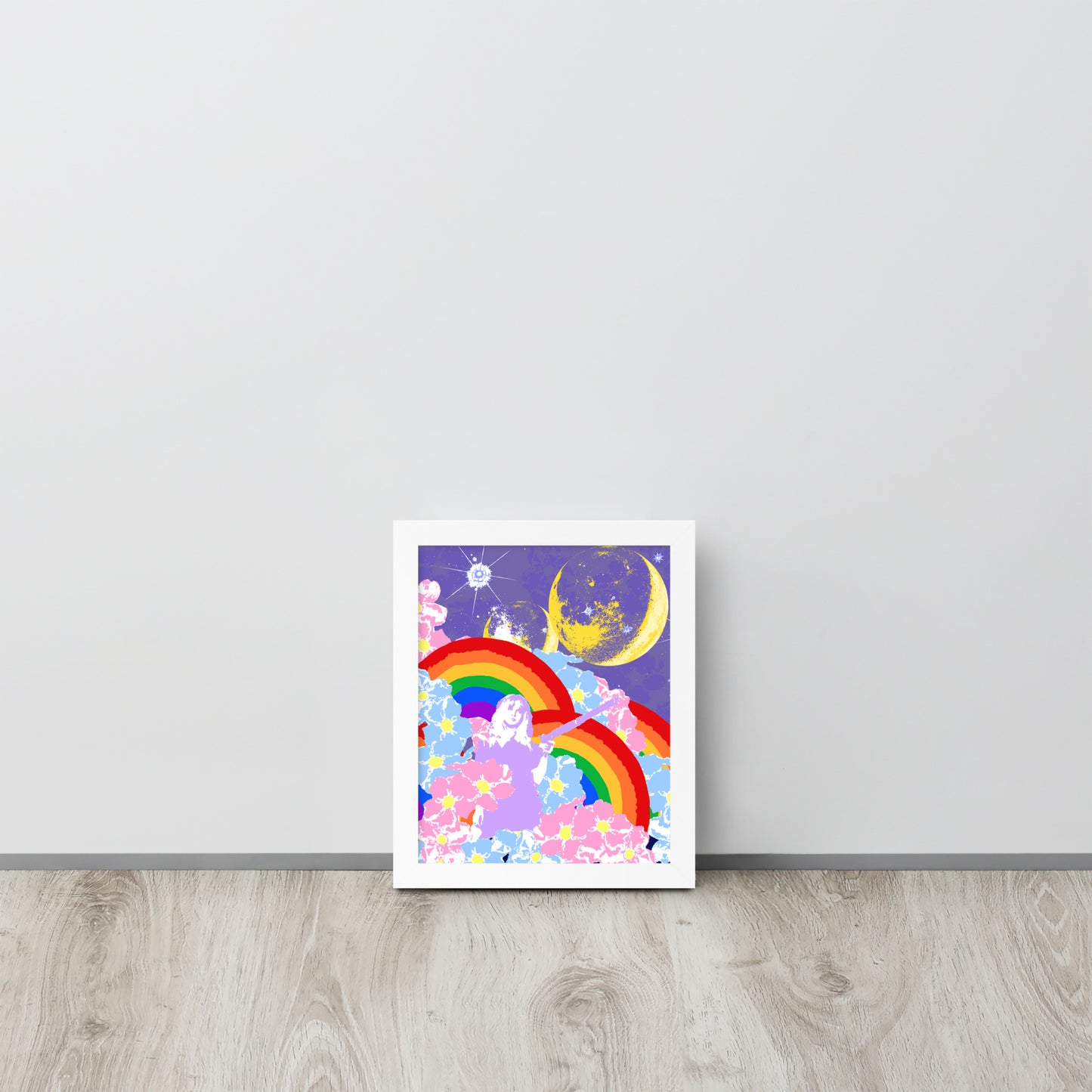 From The Moon To The Rainbow Framed Print