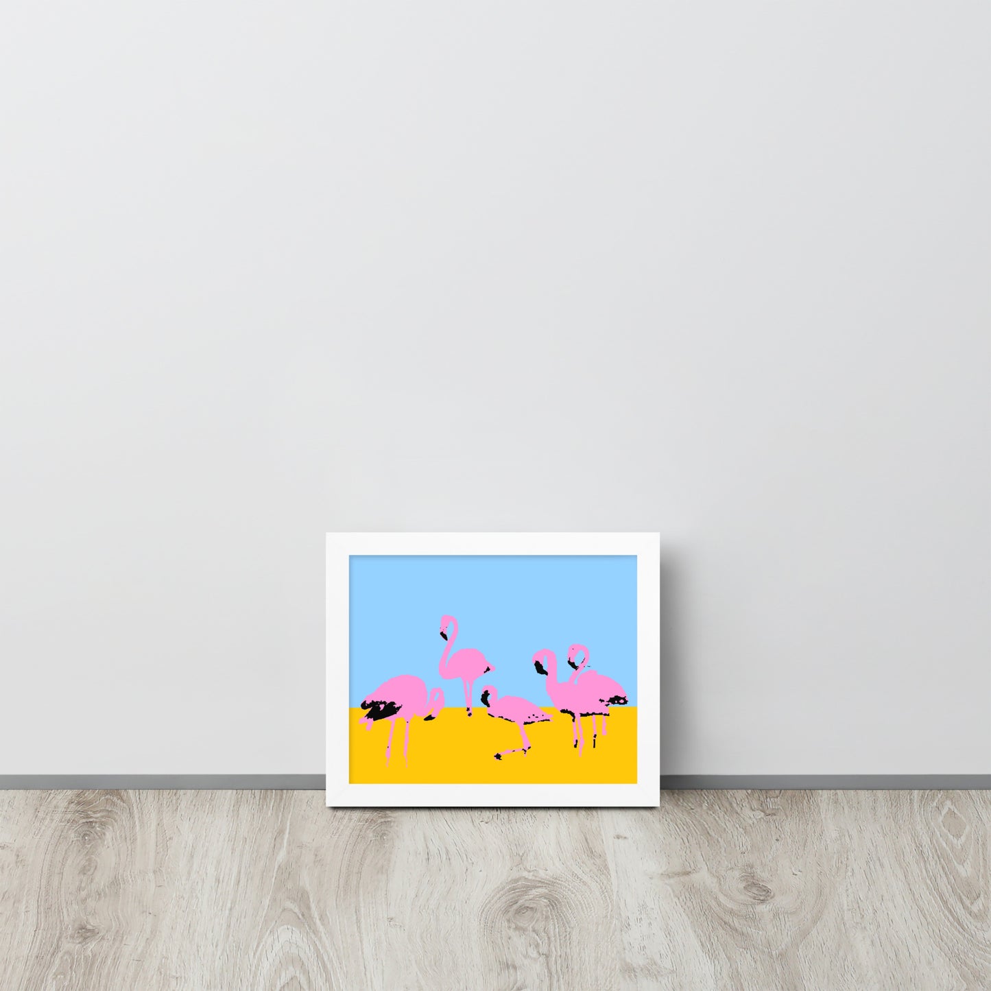 Pink Flamingos Framed Print